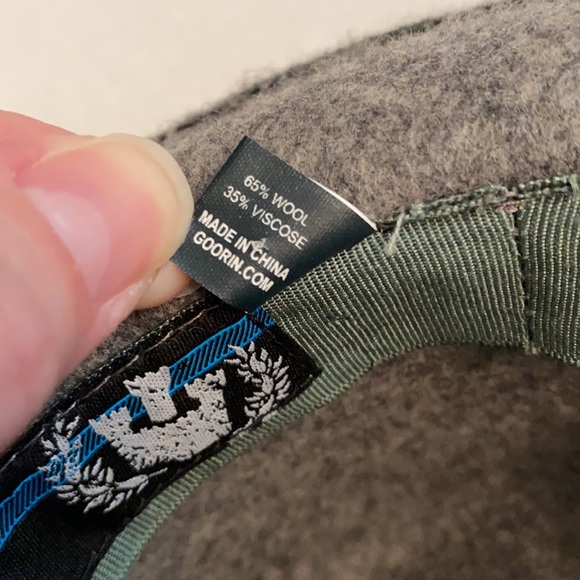 Goorin Bros | Wool Blend Herringbone Fedora Unstructured Hat Grey/Gray (M 7 1/8) - Picture 11 of 12